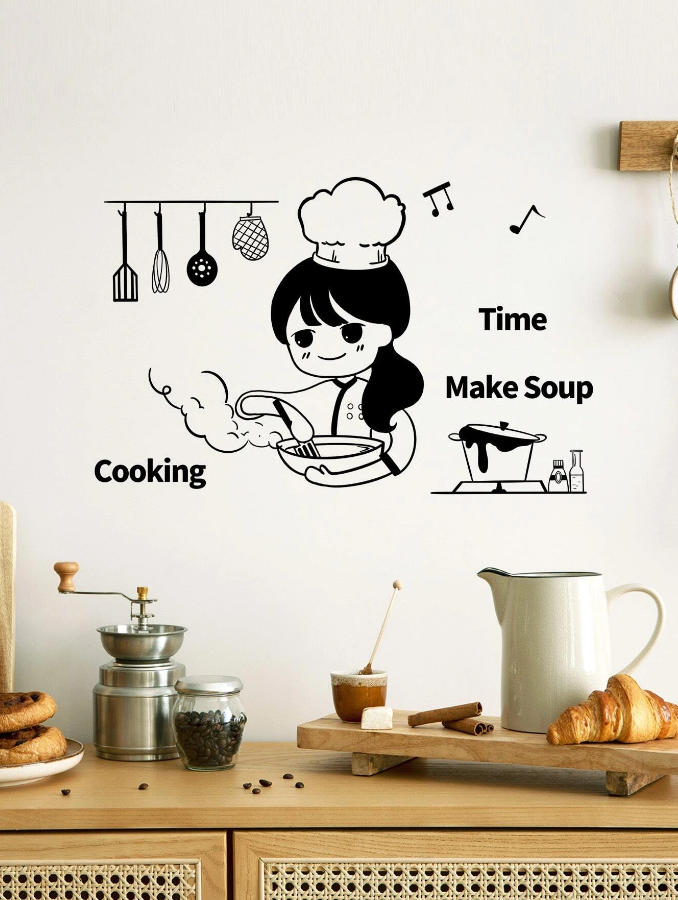 Pegatina Decorativa de Cocina "Cooking Time"