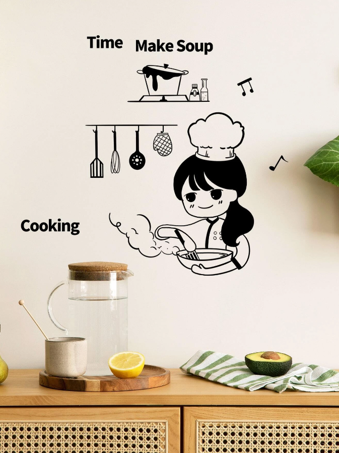 Pegatina Decorativa de Cocina "Cooking Time"