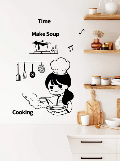 Pegatina Decorativa de Cocina "Cooking Time"