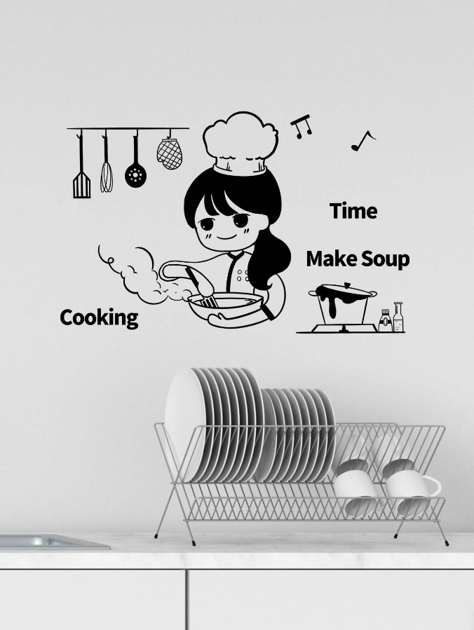 Pegatina Decorativa de Cocina "Cooking Time"