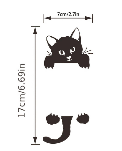 Adhesivo Decorativo "Gatito Curioso para Interruptor"