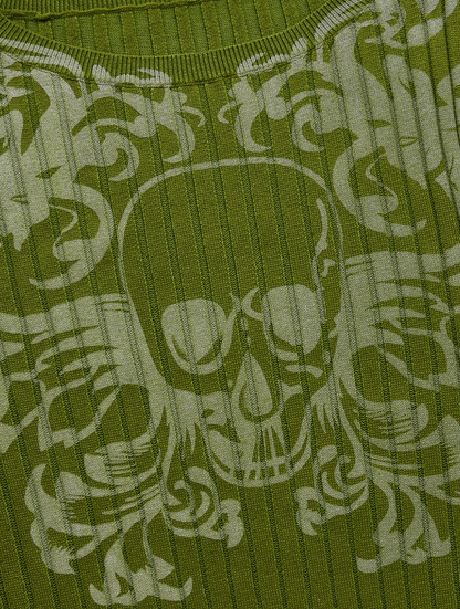 Jersey Casual con Estampado de Halloween - Verde