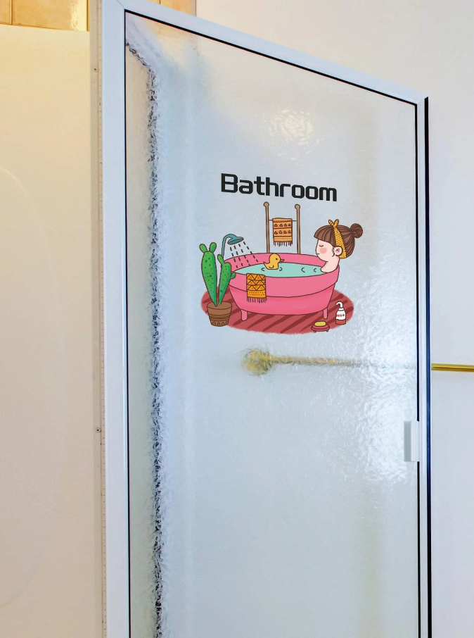 Adhesivo Decorativo para Puerta de Baño
