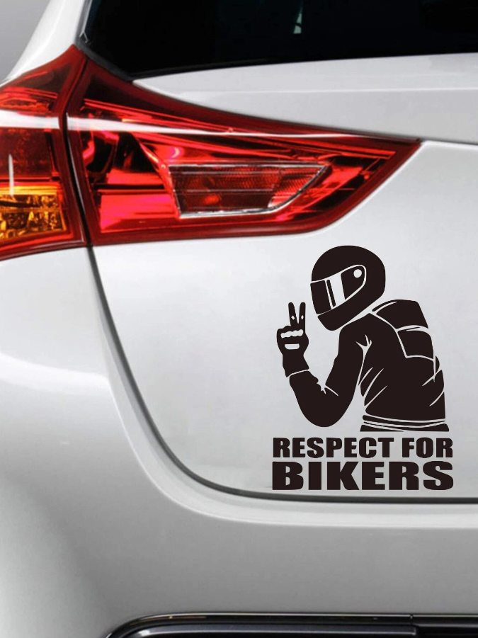 Adhesivo Decorativo "Respect for Bikers"