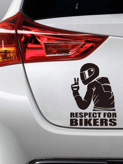 Adhesivo Decorativo "Respect for Bikers"