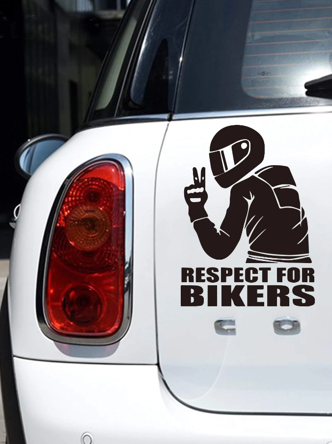 Adhesivo Decorativo "Respect for Bikers"