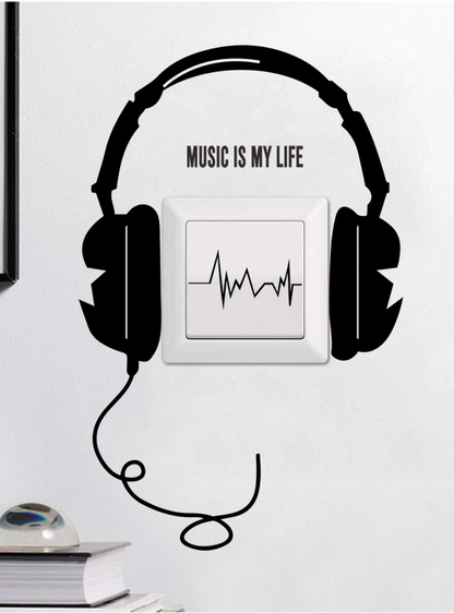 Adhesivo Decorativo "Music Is My Life"