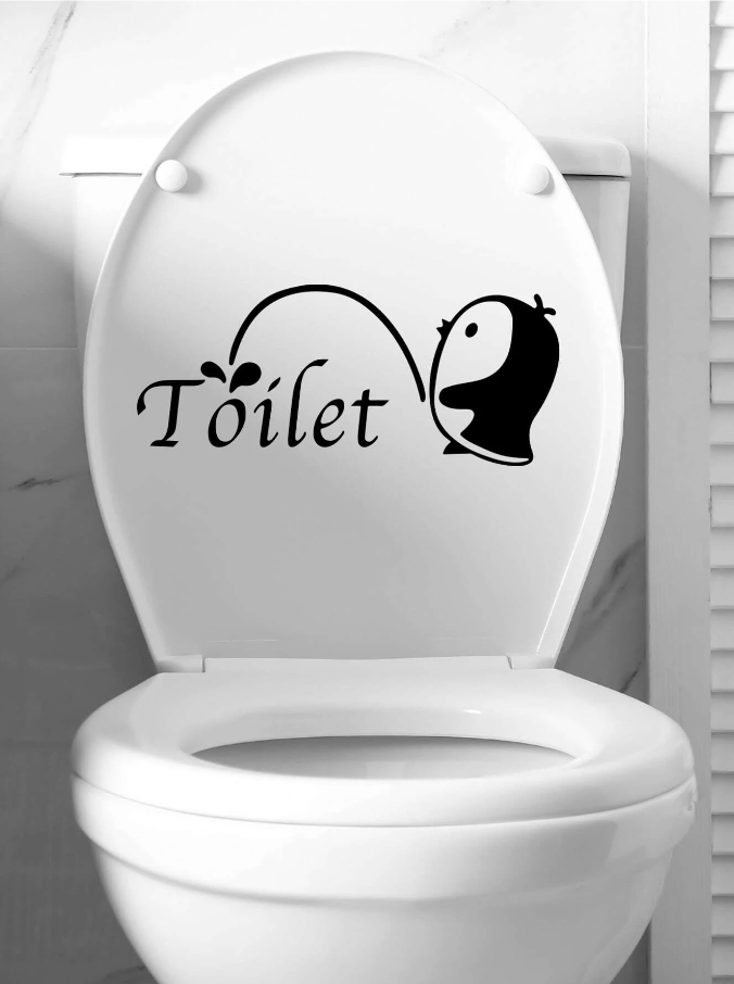 Adhesivo Decorativo para Tapa de Inodoro