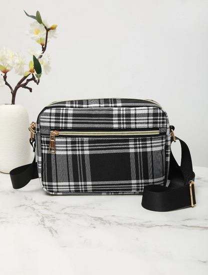 Bolso Cuadrado Estilo Preppy
