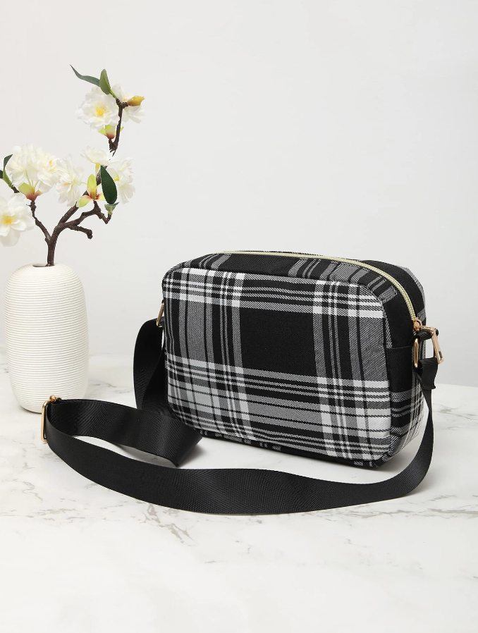 Bolso Cuadrado Estilo Preppy