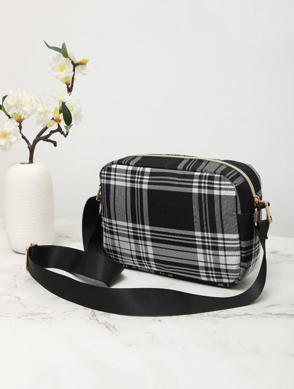 Bolso Cuadrado Estilo Preppy