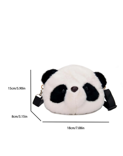 Bolso Mini de Panda Estilo Preppy
