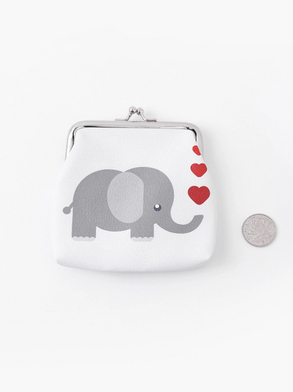 Monedero con Estampado de Elefante