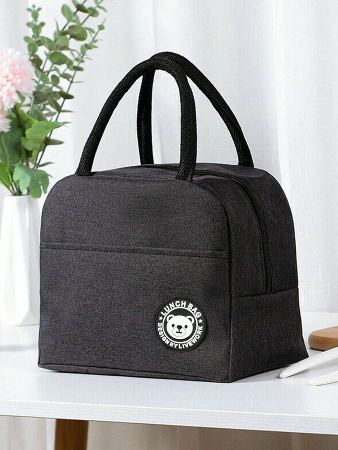 Bolsa Multifuncional Negra con Estilo Minimalista