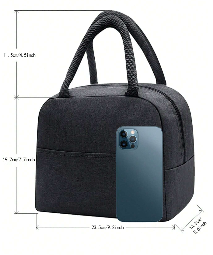 Bolsa Multifuncional Negra con Estilo Minimalista