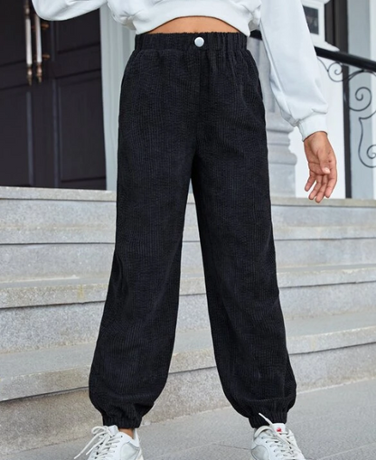 Pantalón Casual Talle Alto - Negro