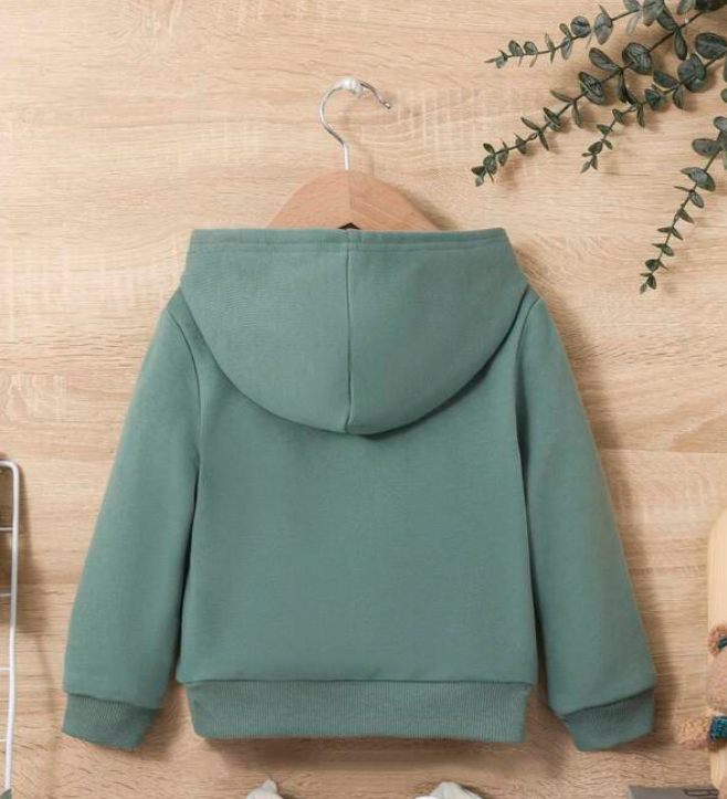 Sudadera Verde Menta con Capucha para Niños