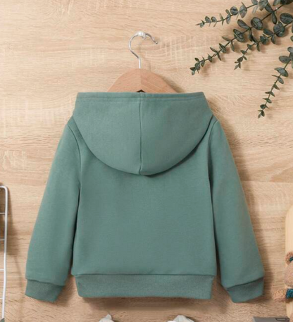 Sudadera Verde Menta con Capucha para Niños