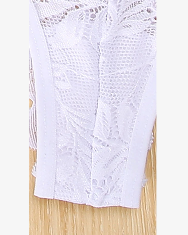 Tanga Blanca con Encaje Transparente - Elegancia y Confort
