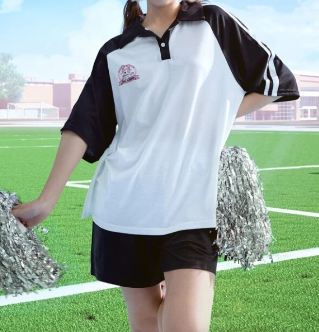 Conjunto Deportivo Polo Casual - Blanco y Negro