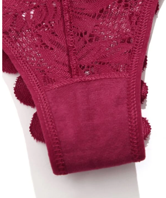 Tanga Burdeos con Transparencias - Elegancia y Sensualidad