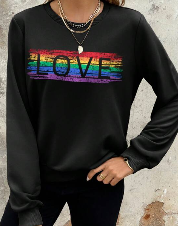 Sudadera con Estampado "LOVE"
