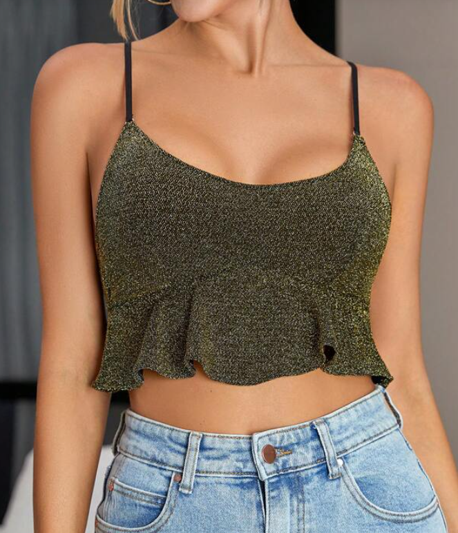 Top con Tirantes en Bronce