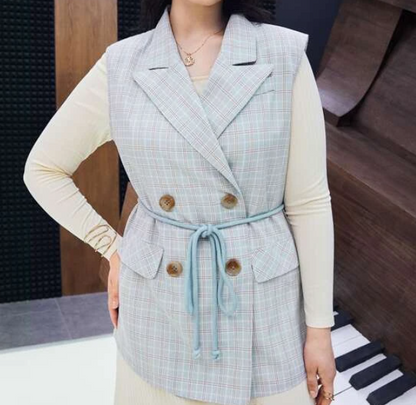Chaqueta Elegante a Cuadros