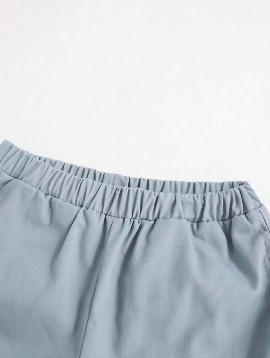 Jogger Casual con Detalles - Neblina Azul