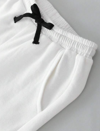 Jogger Casual de Algodón - Blanco