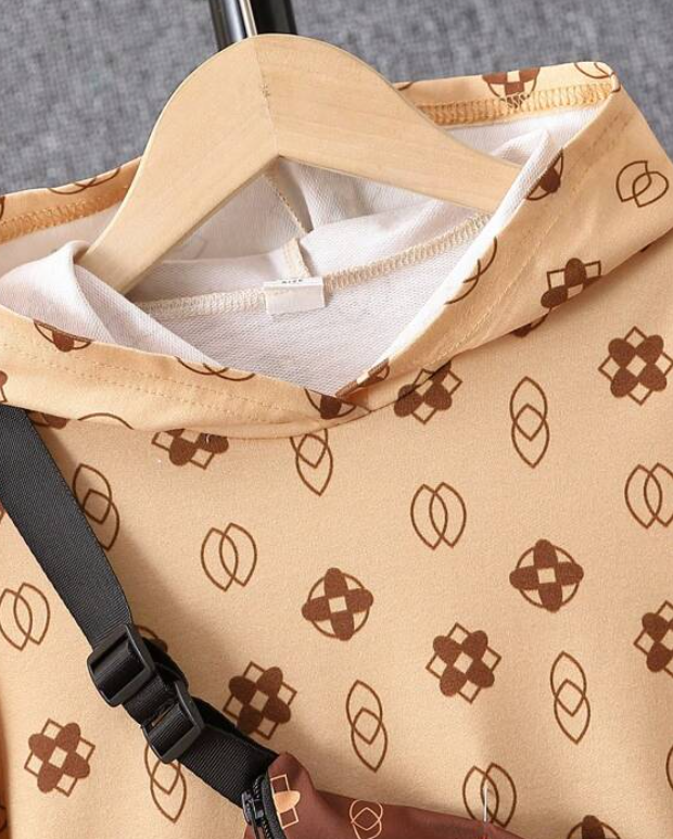 Conjunto Casual de 3 Piezas con Estampado Divertido