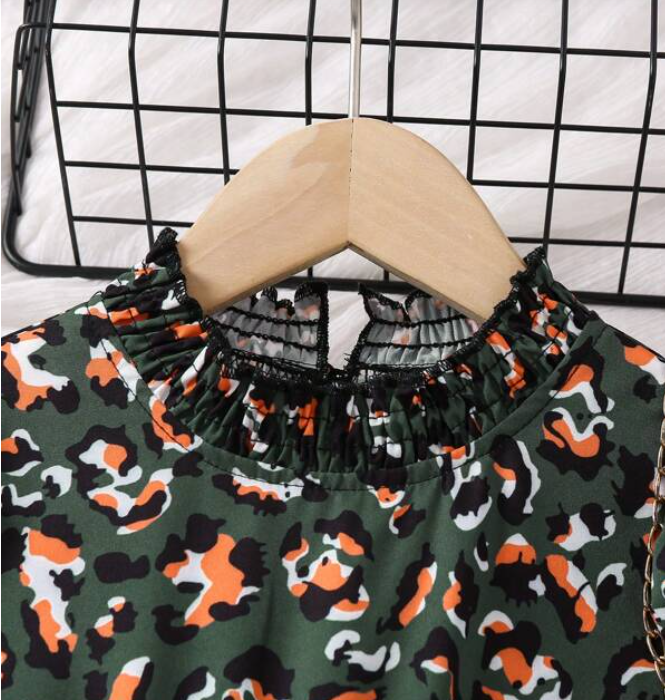 Vestido Bohemio Infantil con Estampado Integral