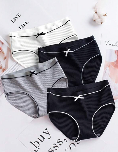 Bragas de Algodón Lisas con Diseño Clásico