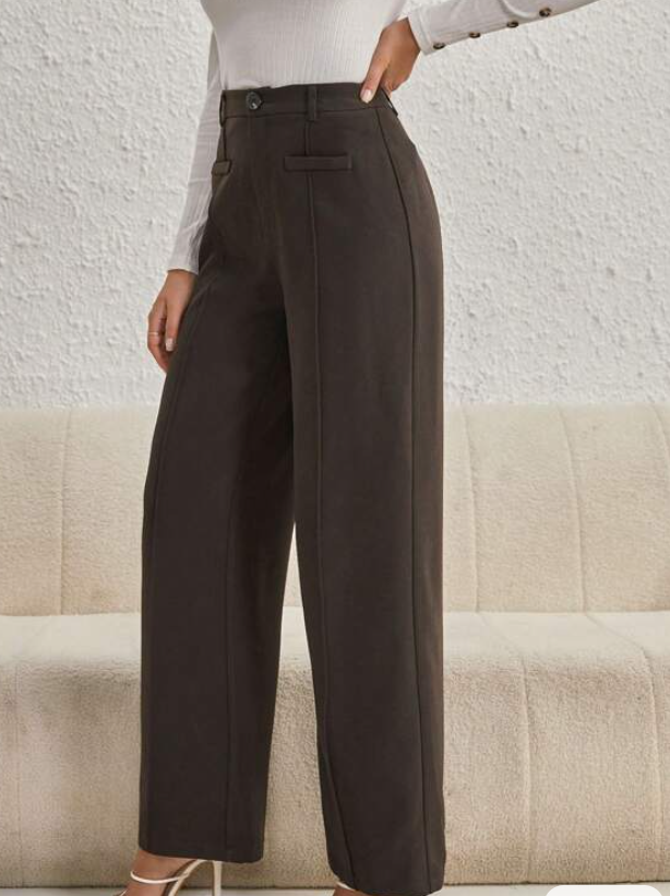 Pantalón de Pierna Recta Elegante