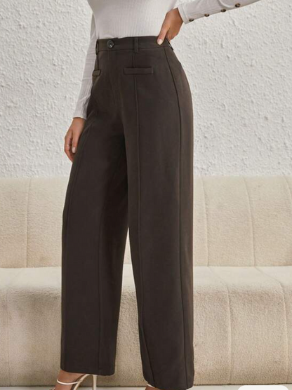 Pantalón de Pierna Recta Elegante