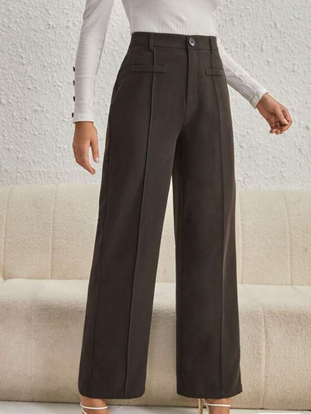 Pantalón de Pierna Recta Elegante