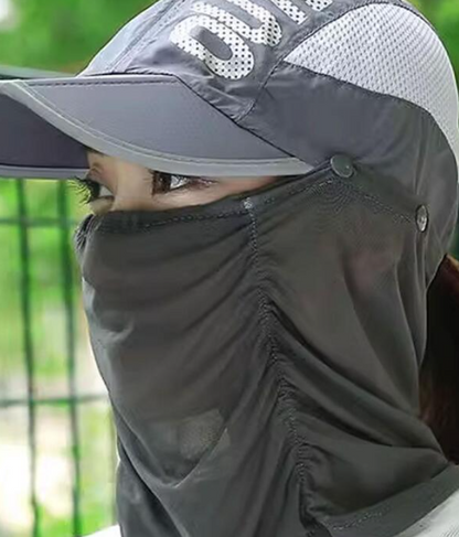 Gorra con Protección Facial
