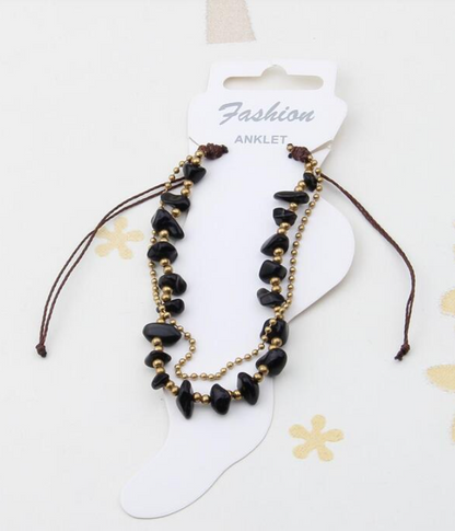 Pulsera de Howlita Negra