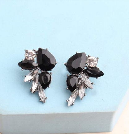 Pendientes Elegantes Blanco y Negro