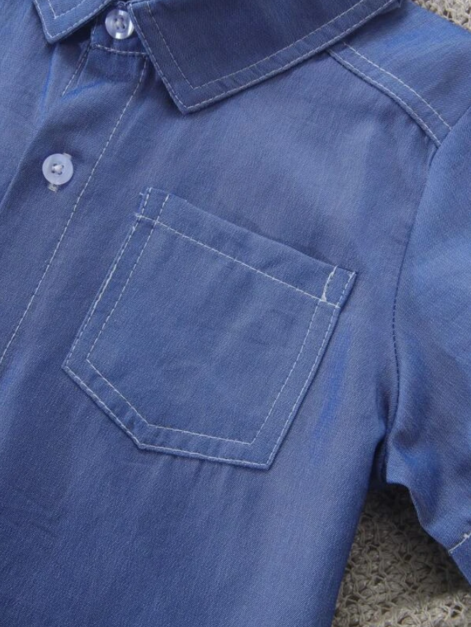 Conjunto Infantil de 3 Piezas - Camisa, Camiseta sin Mangas y Shorts