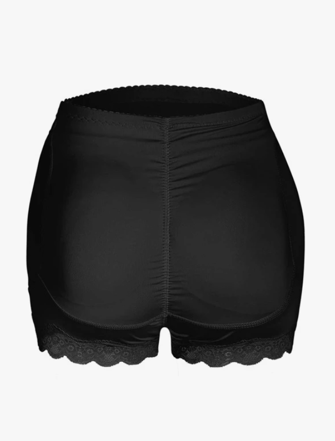 Shorts de Faja con Encaje Negro 🖤✨