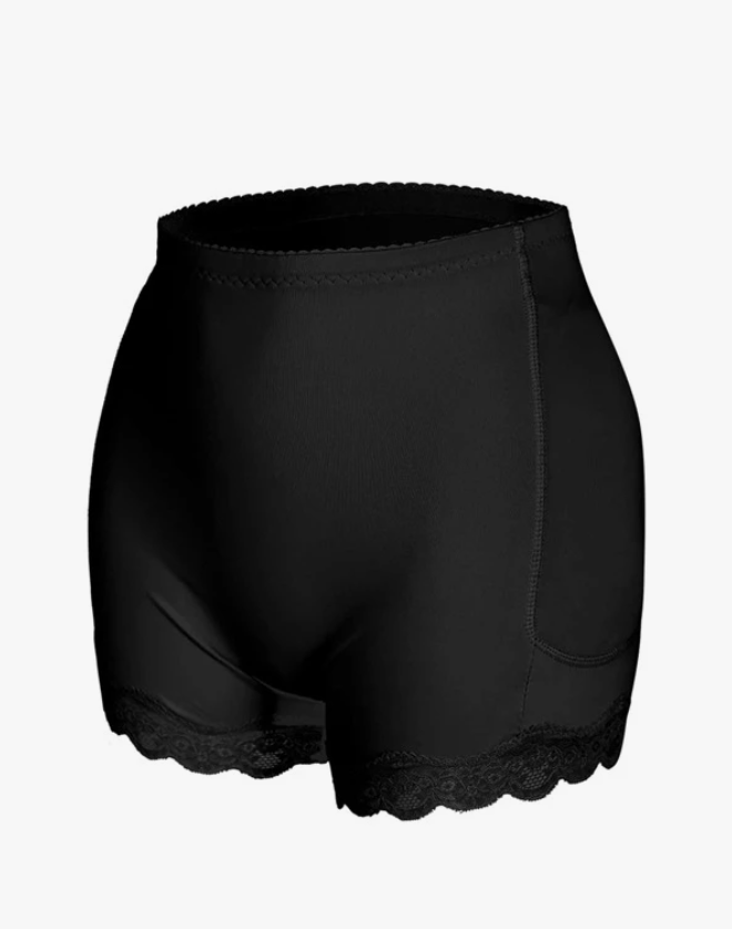 Shorts de Faja con Encaje Negro 🖤✨