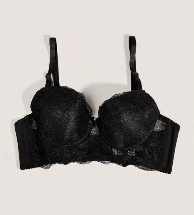 Sujetador Balconette de Encaje Negro – Sofisticación y Soporte 🖤✨