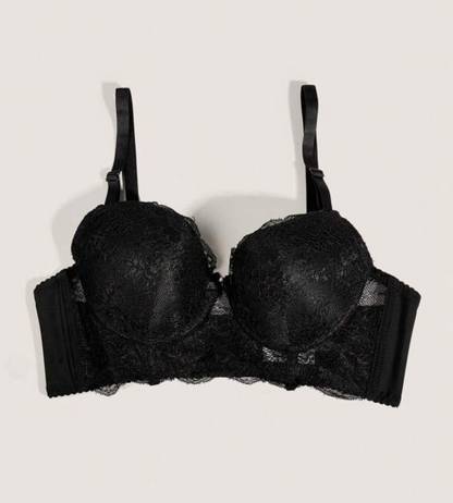Sujetador Balconette de Encaje Negro – Sofisticación y Soporte 🖤✨