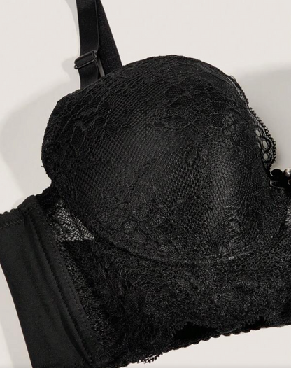 Sujetador Balconette de Encaje Negro – Sofisticación y Soporte 🖤✨
