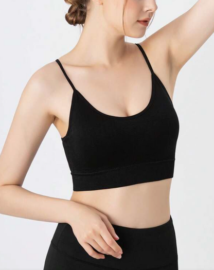 Top Deportivo Negro sin Costuras – Comodidad y Soporte 🖤✨