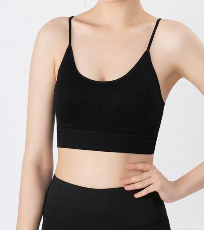 Top Deportivo Negro sin Costuras – Comodidad y Soporte 🖤✨