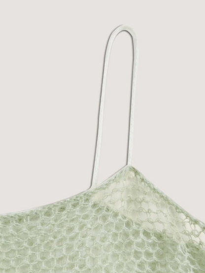Top con Volantes en Bajo - Verde Menta