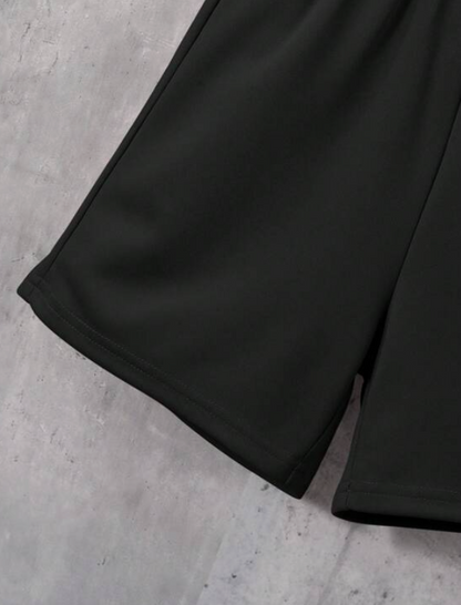 Set Deportivo Negro de 2 Piezas con Capucha ✨