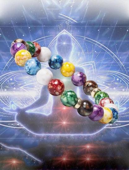 Pulsera de Cuentas de Chakra Multicolor ✨